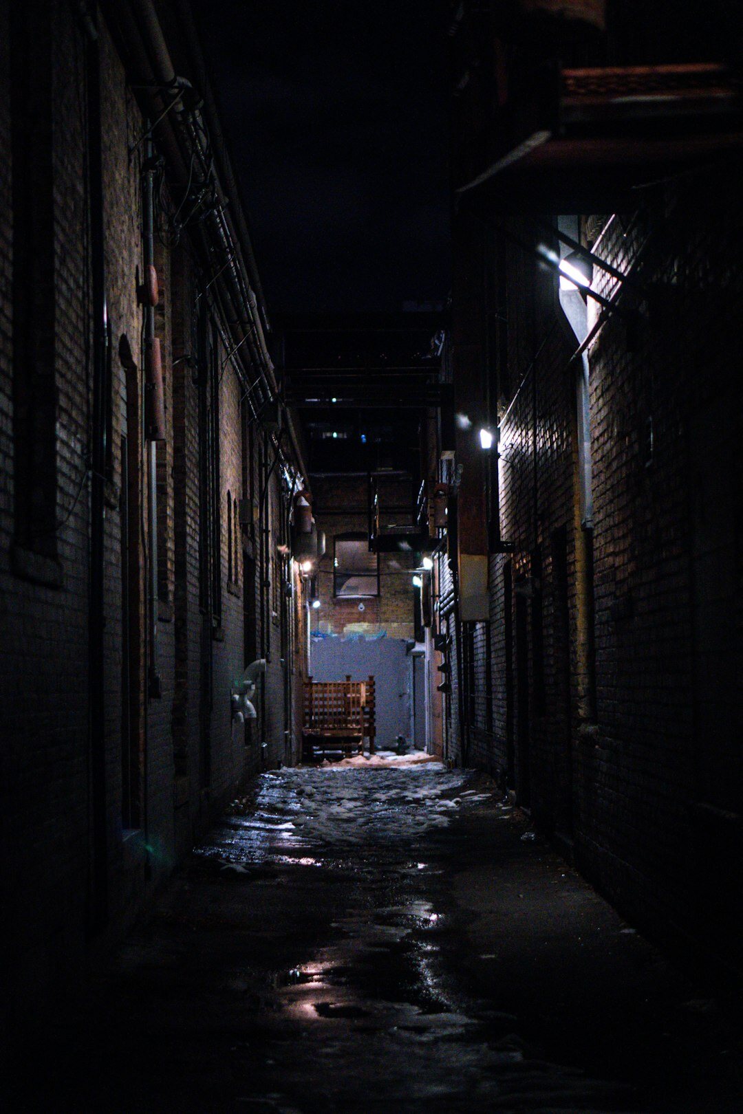 dark alley at night