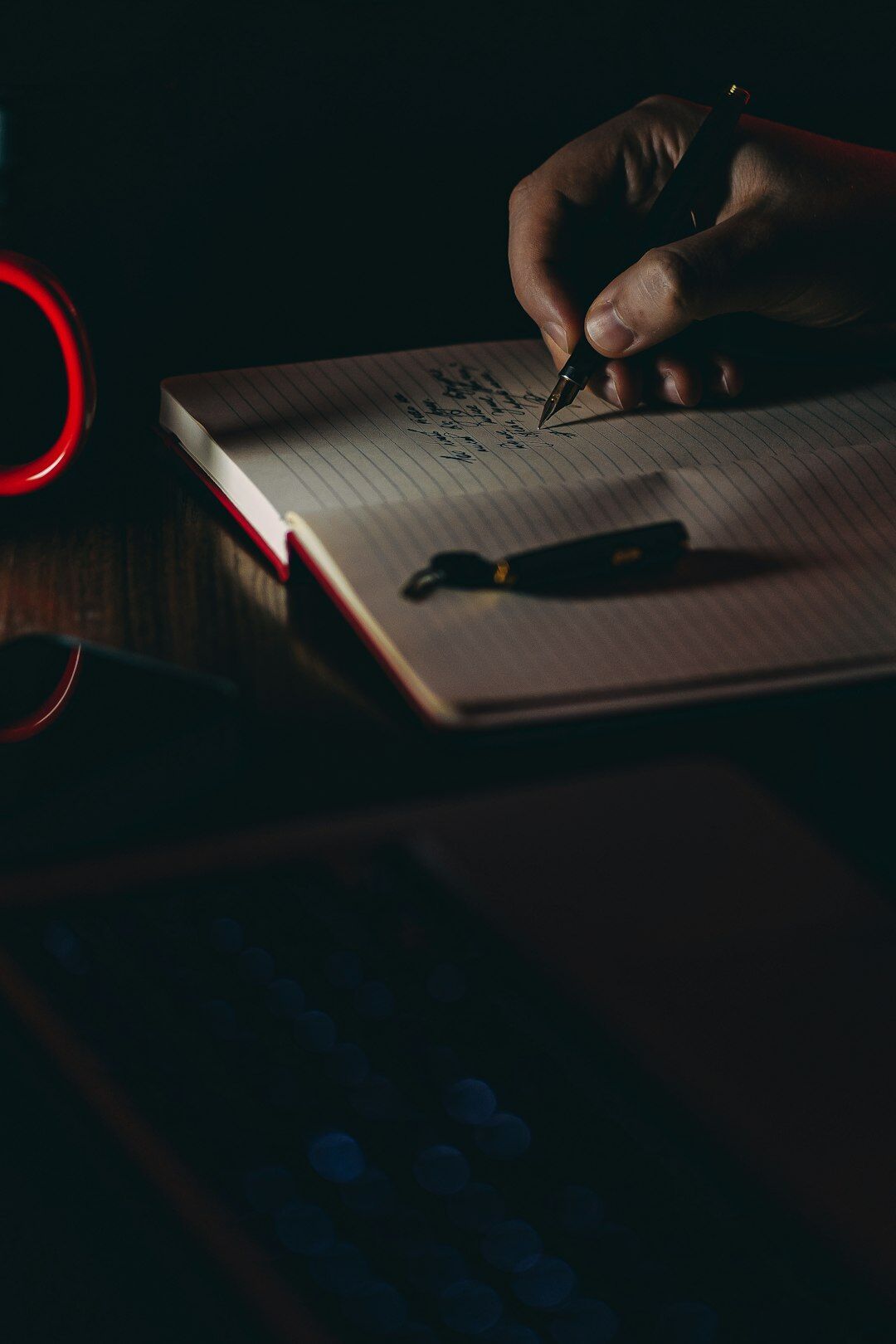 author writing mystery