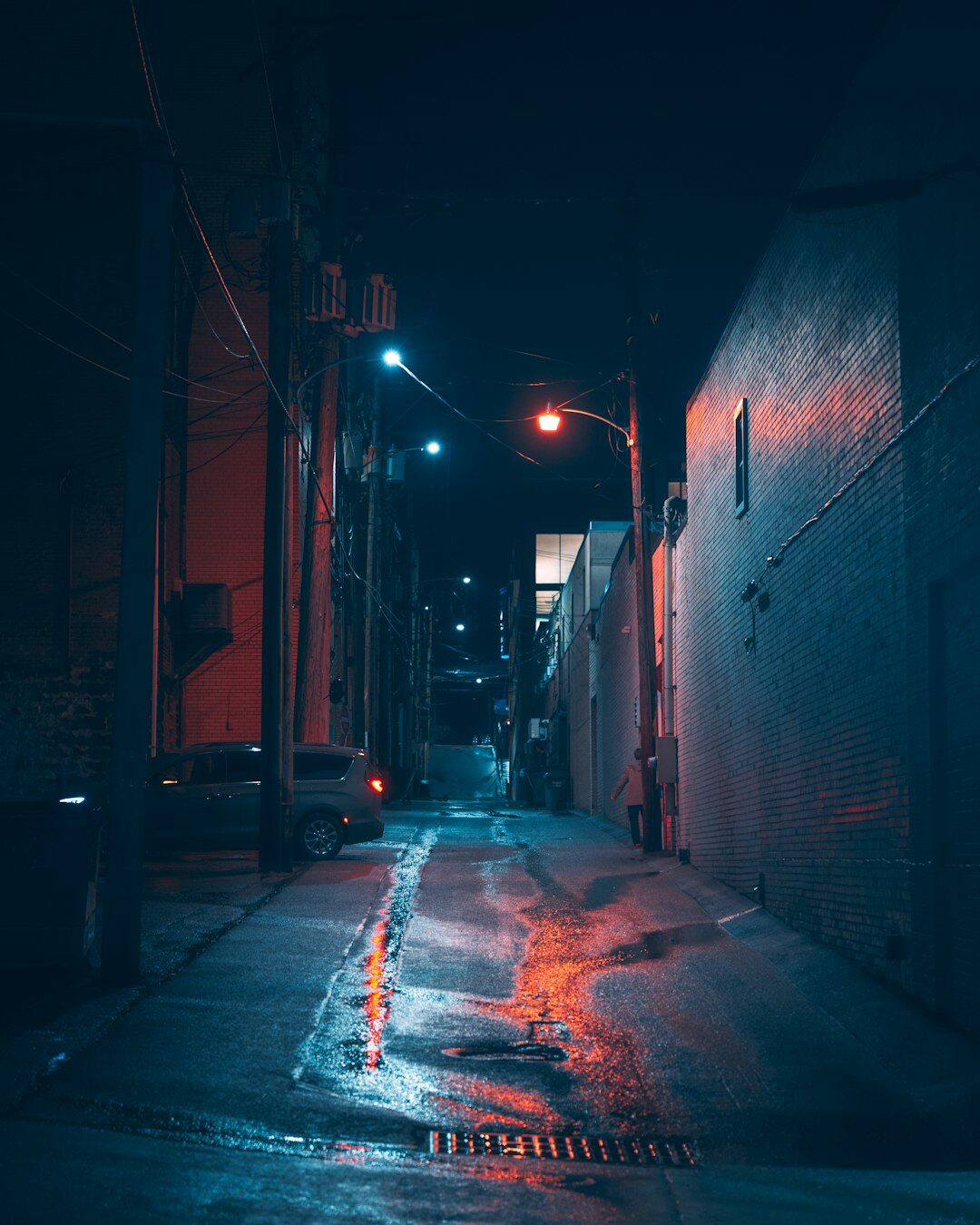 dark alley at night