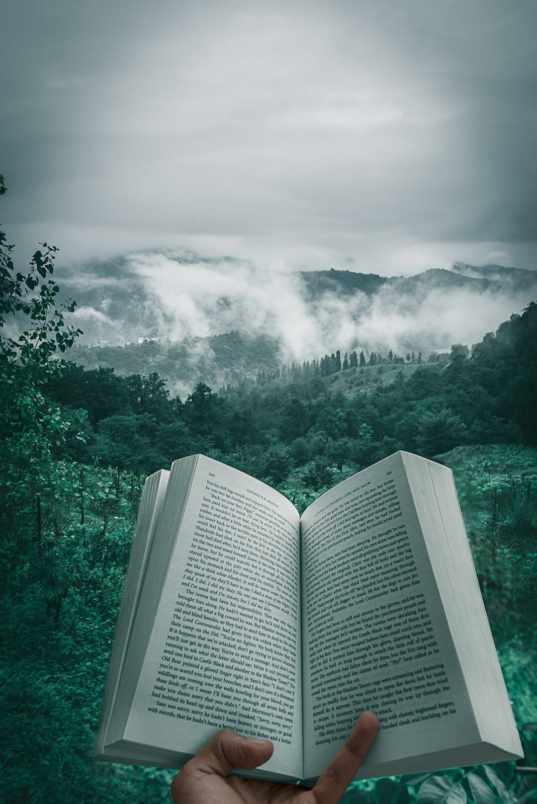 open mystery book