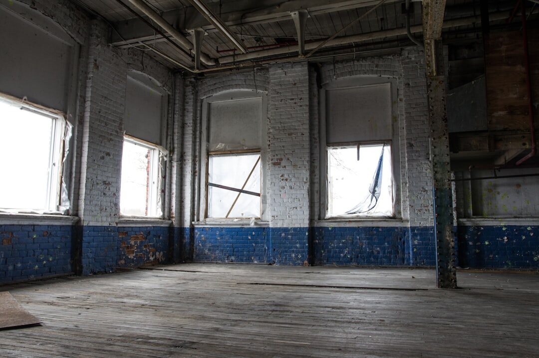 abandoned factory interior