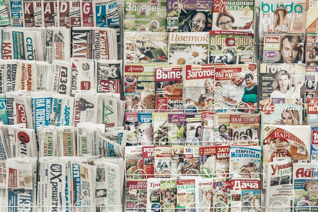 old newspaper clippings